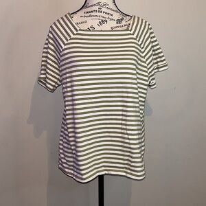 Coral Bay Black and White Relaxed Sailor Collar Tee